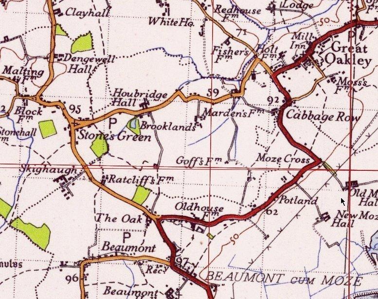 Stones Green map